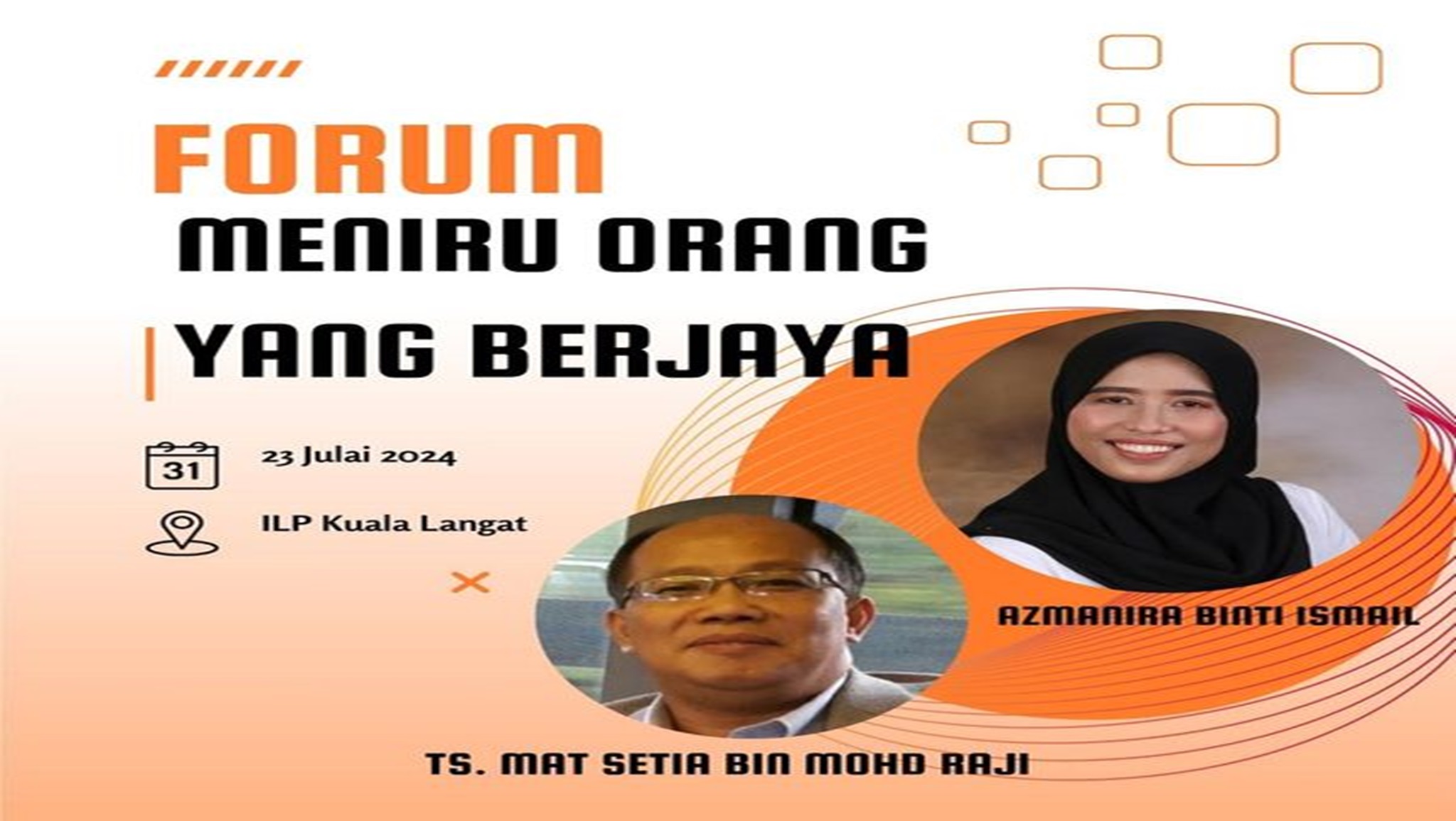 Forum Meniru Orang Yang Berjaya