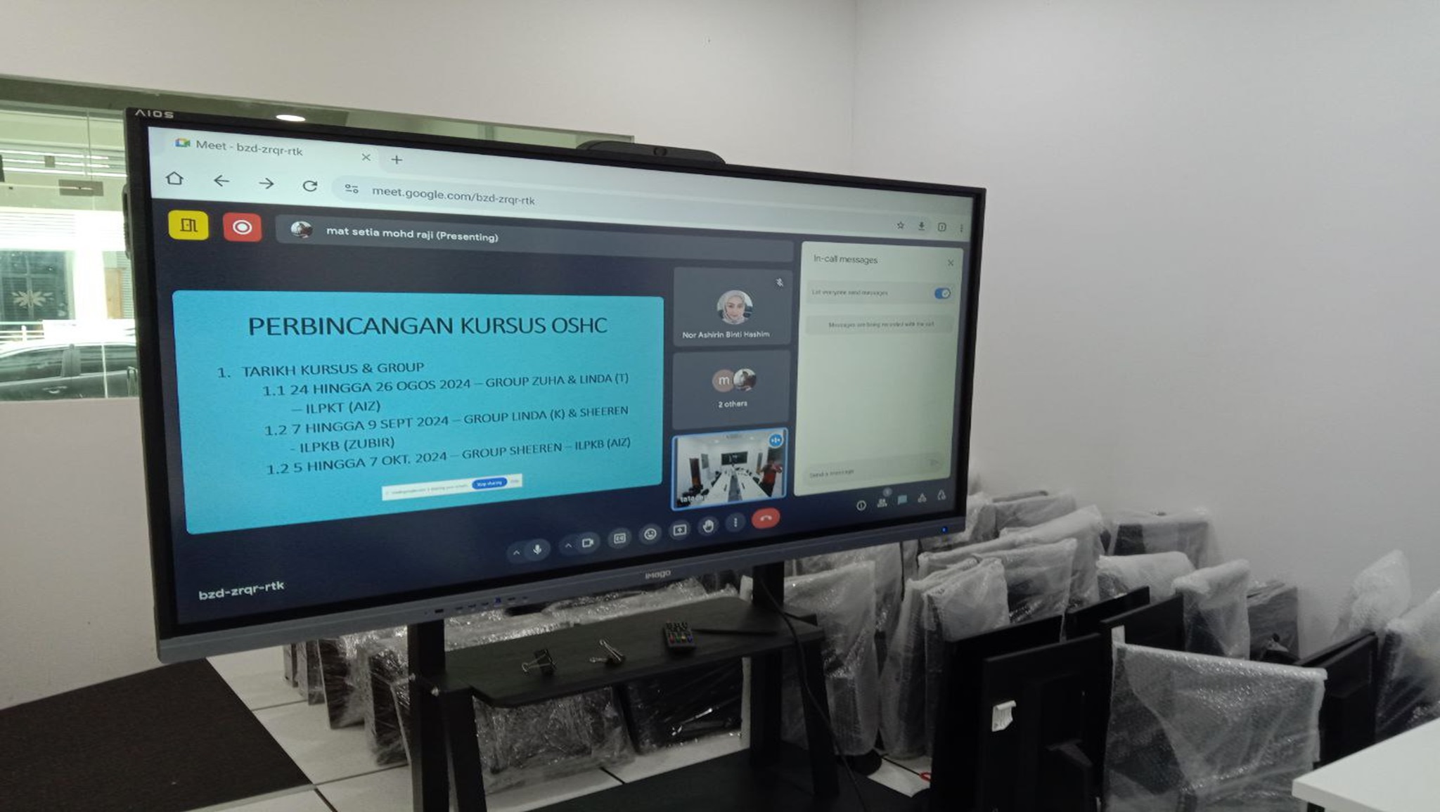 LAWATAN DAN PERBINCANGAN KURUS OSH-C 