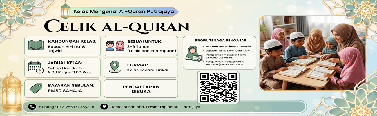 Kelas Iqra & Tajwid untuk Kanak-kanak (3-9 tahun)